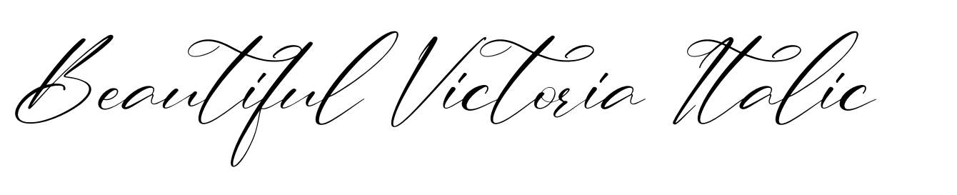 Beautiful Victoria Italic